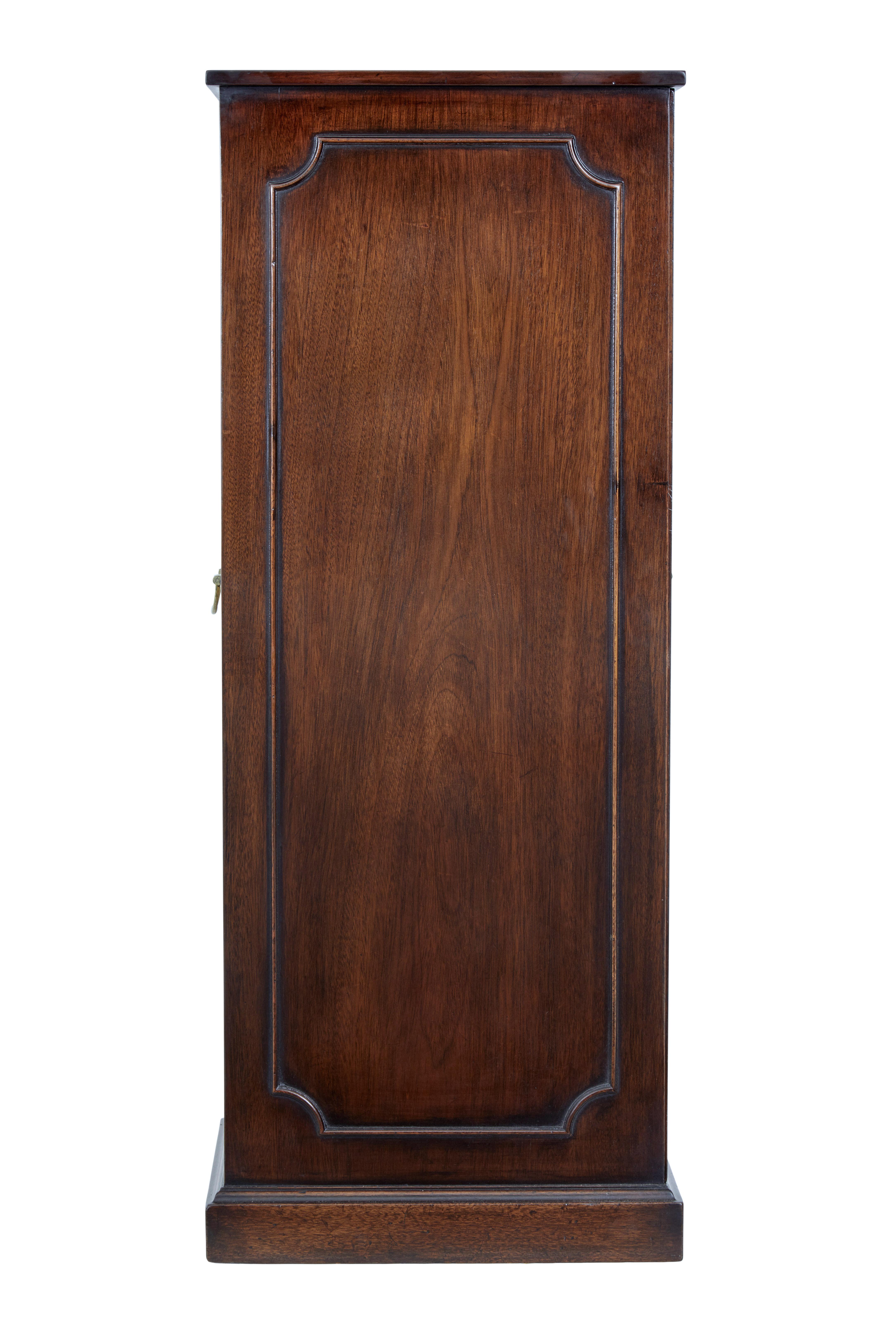 Late 20th Century Mahogany Jupe Dining Table with Leaf Cabinet 3