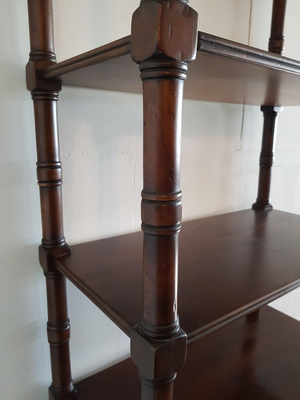 Late 20th Century Mahogany Open Étagère For Sale 1