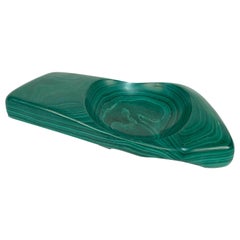 Late 20th Century Malachite Green Marble Italian Ashtray, 1970s