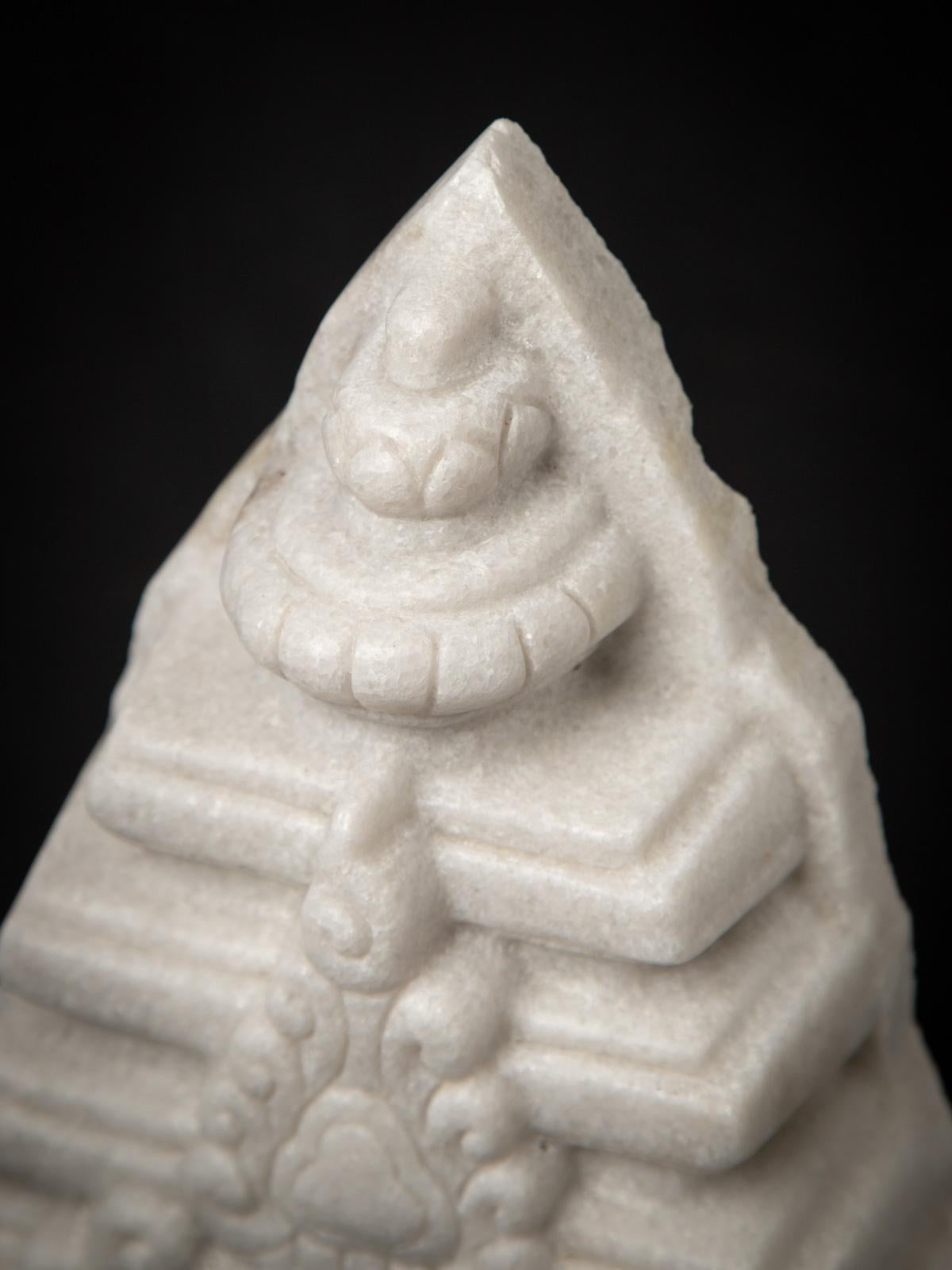 Burmese Late 20th century Marble Buddha statue from Thailand For Sale