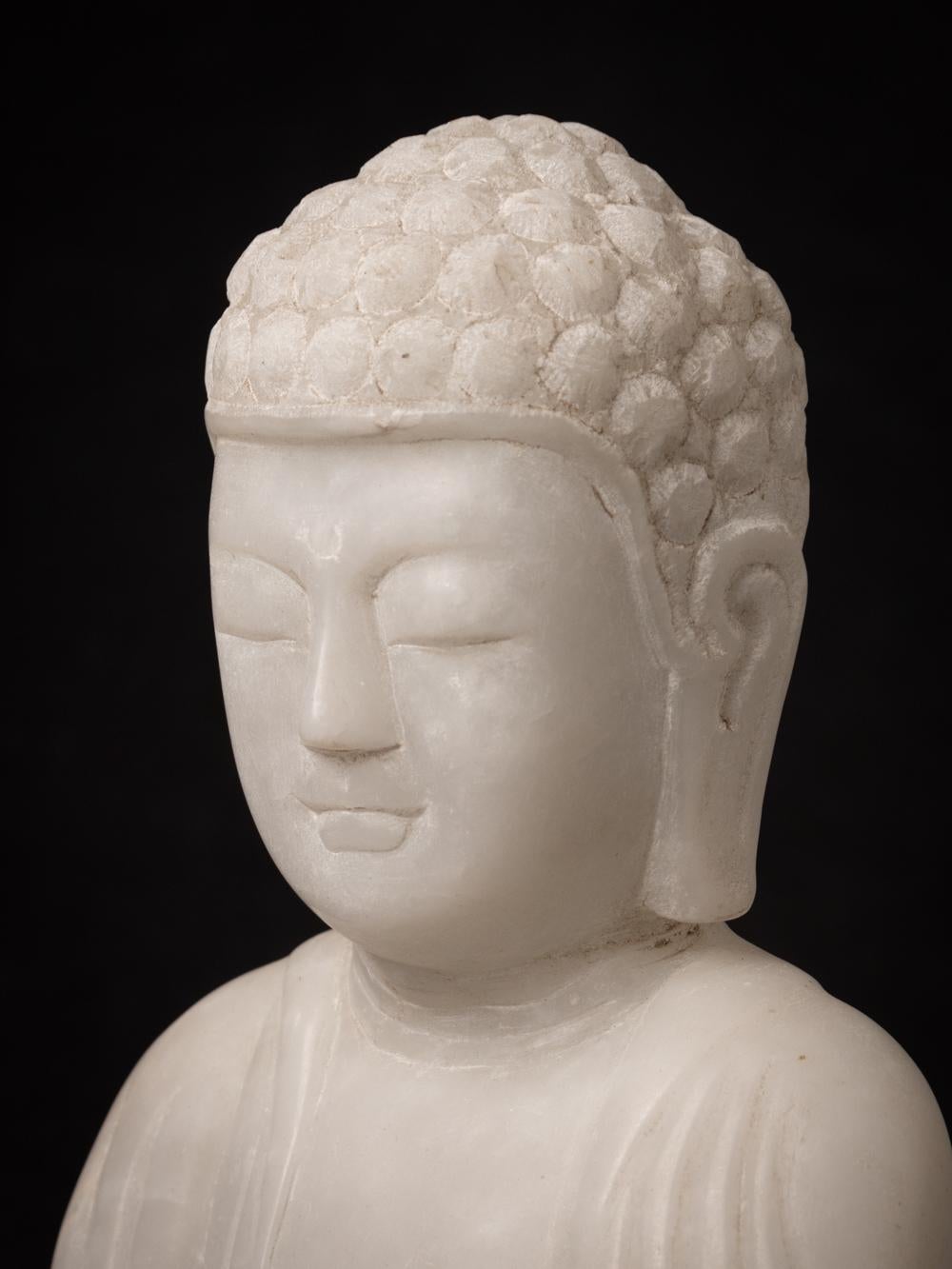 Late 20th century Marble Buddha statue in Bhumisparsha Mudra - Original Buddhas 6