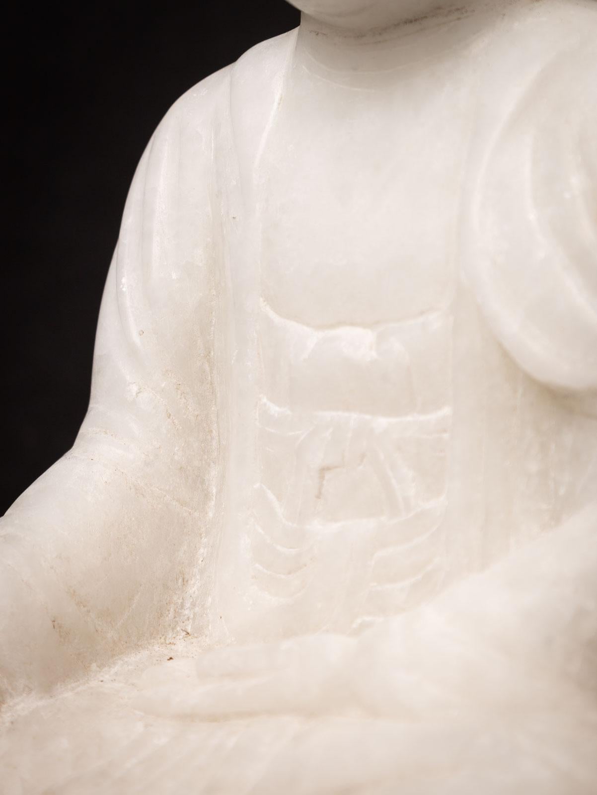 Late 20th century Marble Buddha statue in Bhumisparsha Mudra - Original Buddhas 7