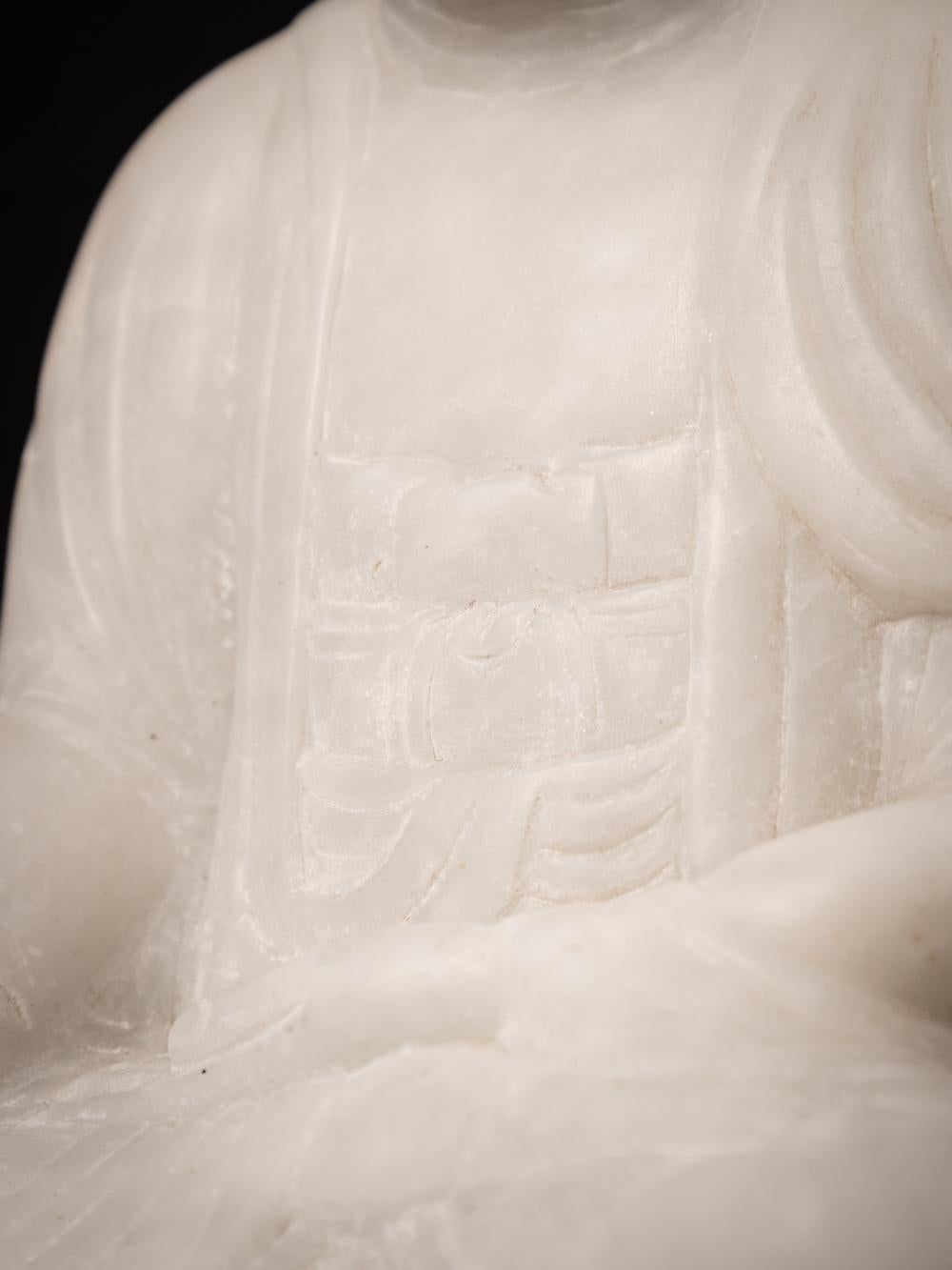 Late 20th century Marble Buddha statue in Bhumisparsha Mudra - Original Buddhas 11