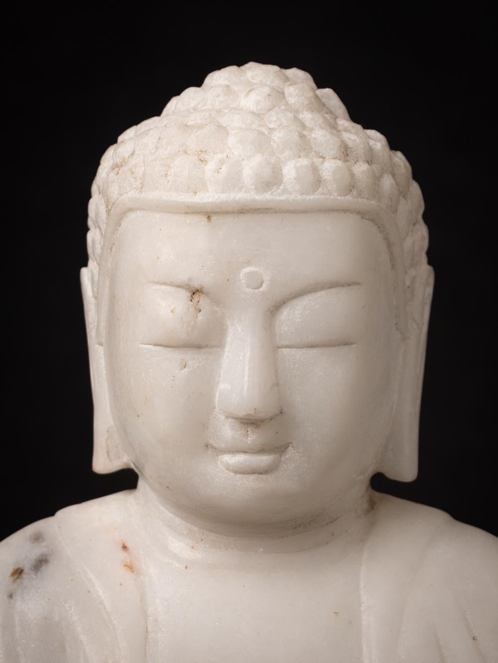 Late 20th century Marble Buddha statue in Bhumisparsha Mudra - Original Buddhas 3