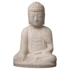 Late 20th century Marble Buddha statue in Bhumisparsha Mudra - Original Buddhas