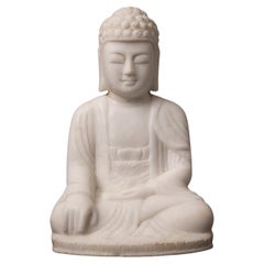 Late 20th century Marble Buddha statue in Bhumisparsha Mudra - Original Buddhas