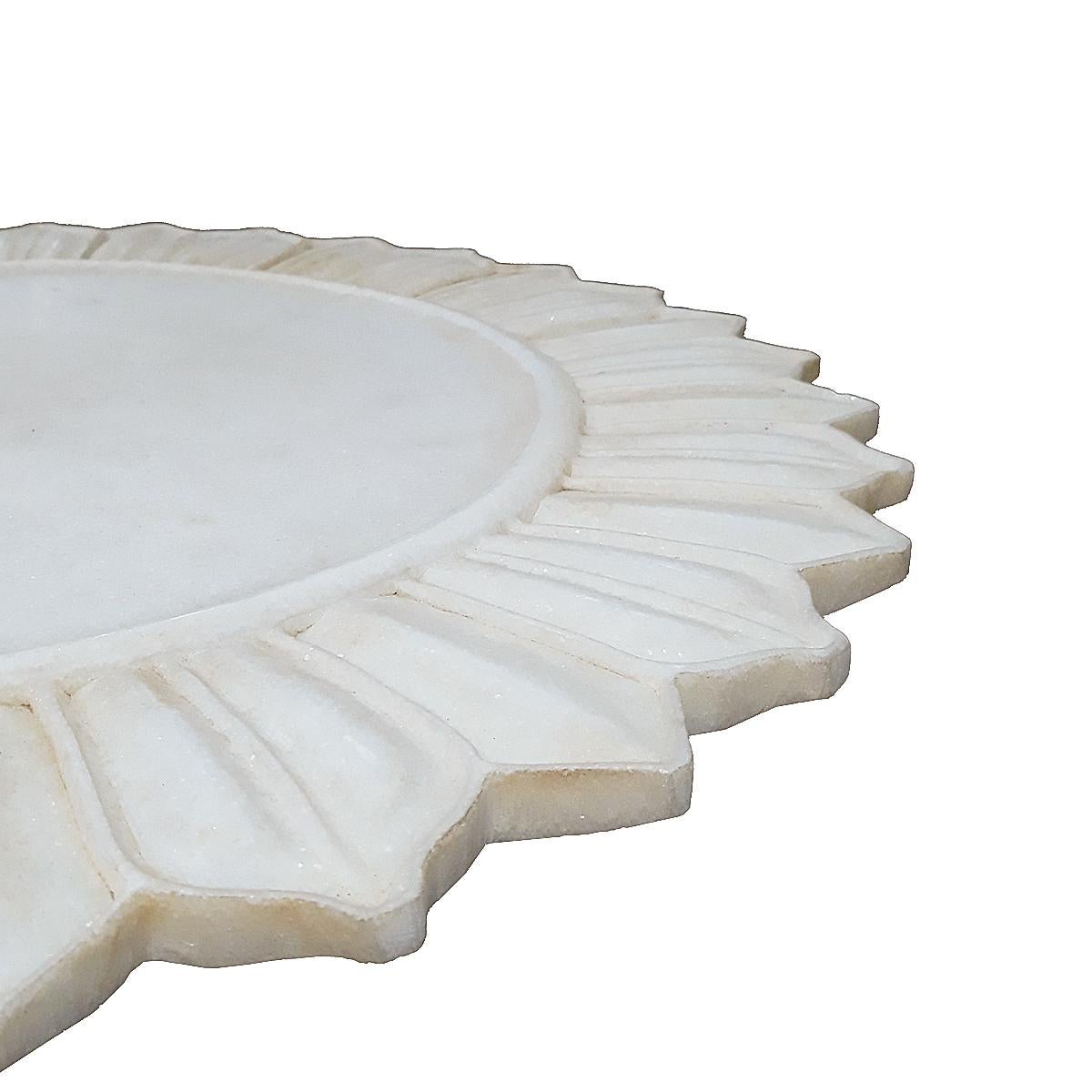 Mid-20th Century Late 20th Century Marble Charger / Server from India For Sale