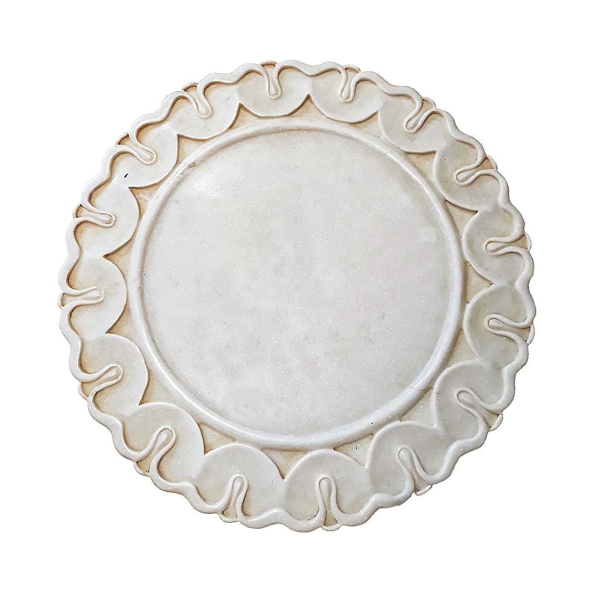 Late 20th Century Marble Charger / Server from India For Sale