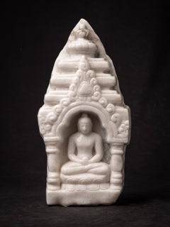 Late 20th century Marble stone Thai Buddha statue from Thailand