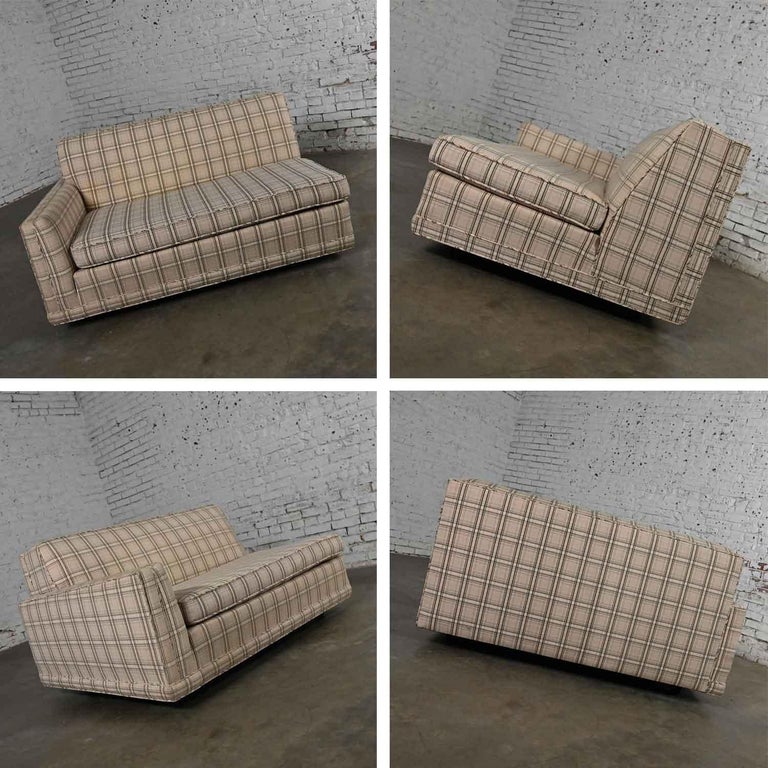 Modern Plaid Sofa