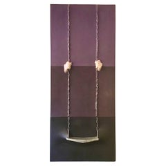 Late 20th Century Mixed Media Swing Art Piece by Lee Milmon