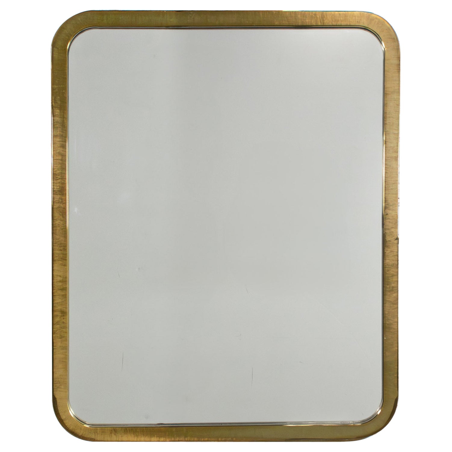 Late 20th Century Modern Wall Mirror by Milo Baughman for Thayer Coggin Brass