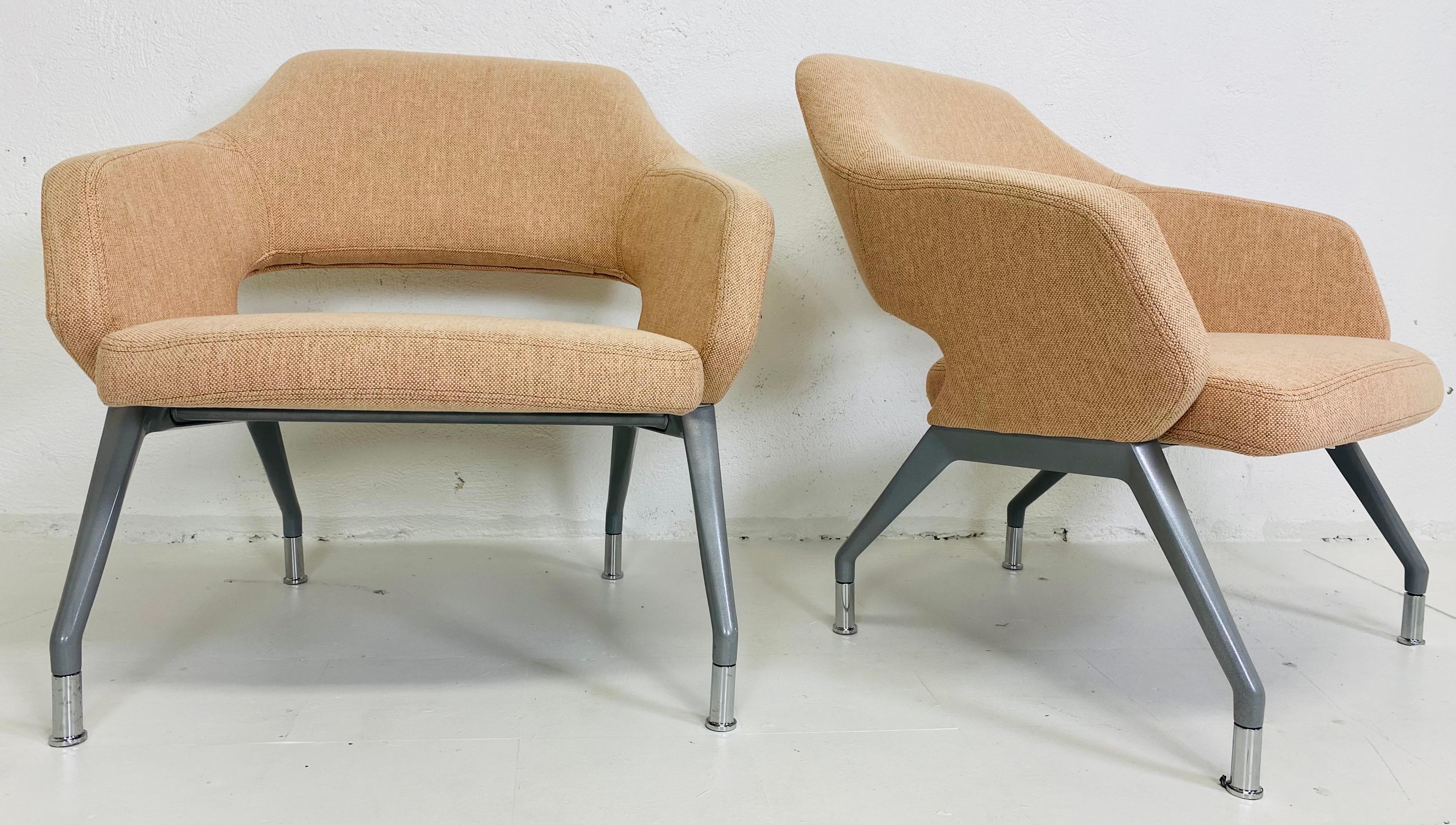 Other Late 20th century modernist Arcadia furniture club chairs/a pair