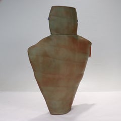 Late 20th Century Modernist Memphis School Style Pottery Vase