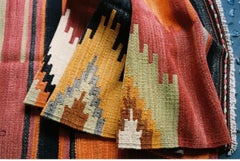 Mehrfarbiger türkischer Läufer des späten 20. Jahrhunderts