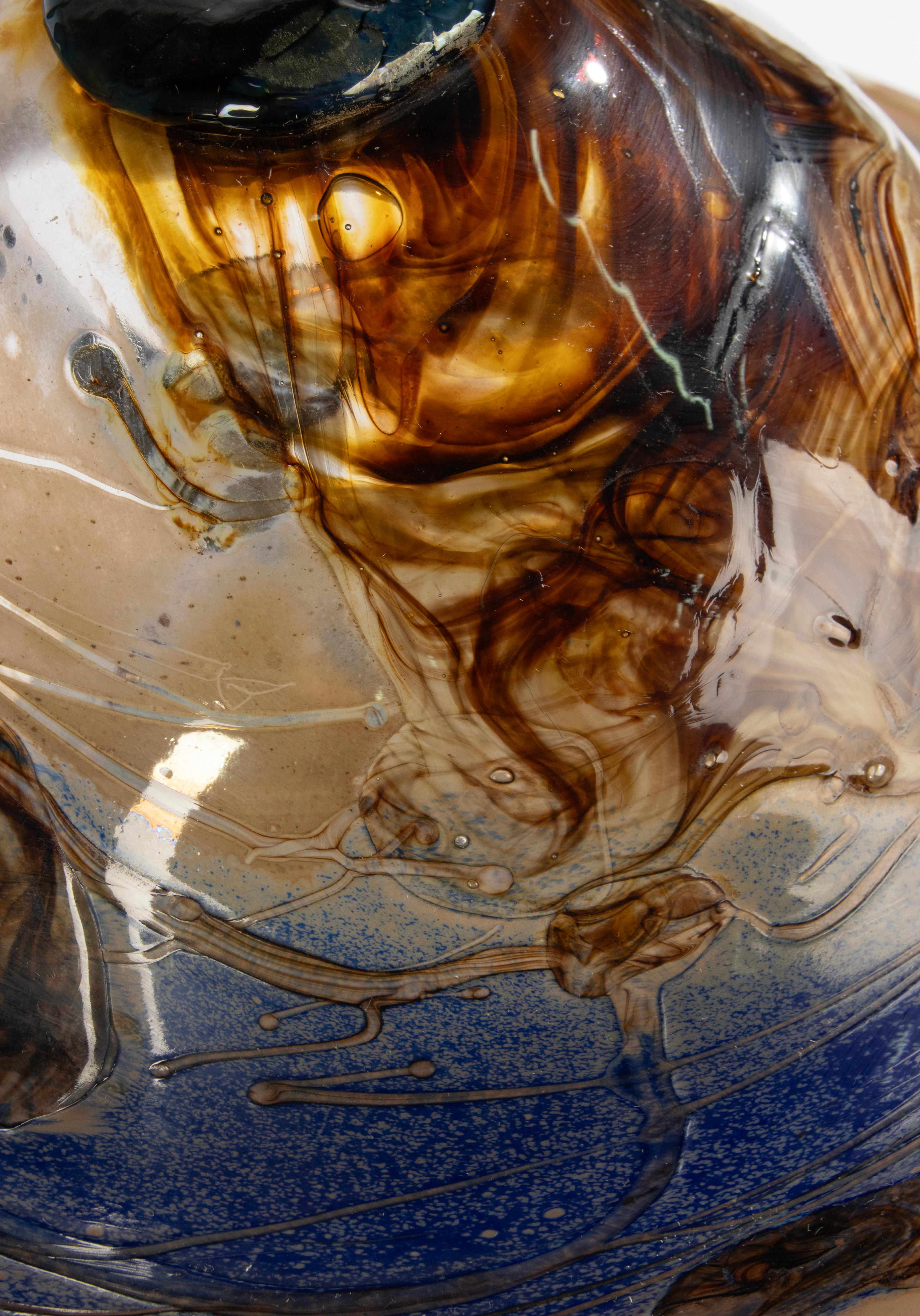 Lámpara de mesa seta de finales del siglo XX - Studio Art Glass - de Patrick Lepage en venta 2