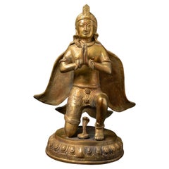 Statue de Garuda en bronze népalais de la fin du XXe siècle