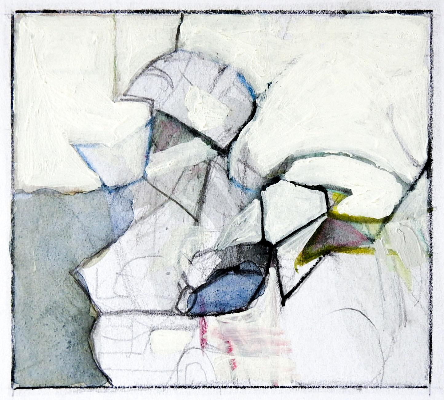 Neutral-Abstrakte Studien des späten 20. Jahrhunderts Gemälde (Farbe) im Angebot