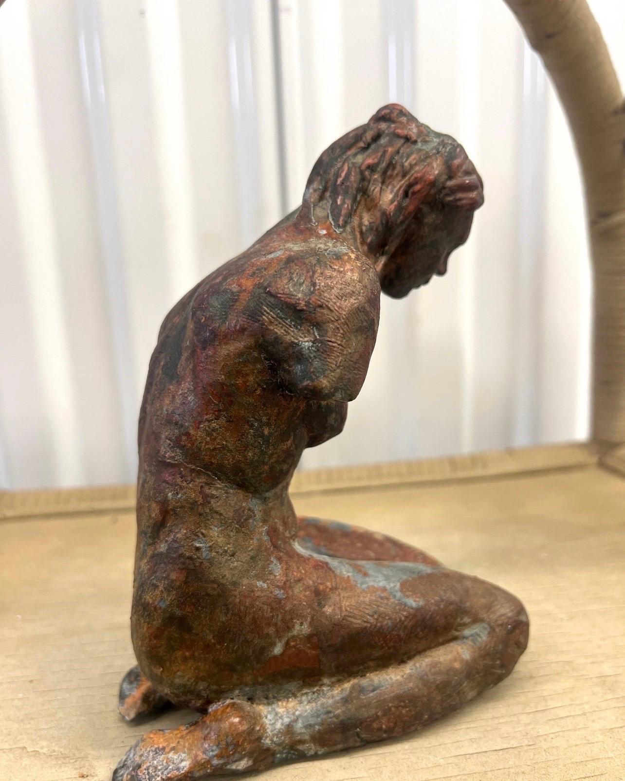 Late 20th Century Nude Figure Sculpture, Unsigned In Good Condition For Sale In Charleston, SC