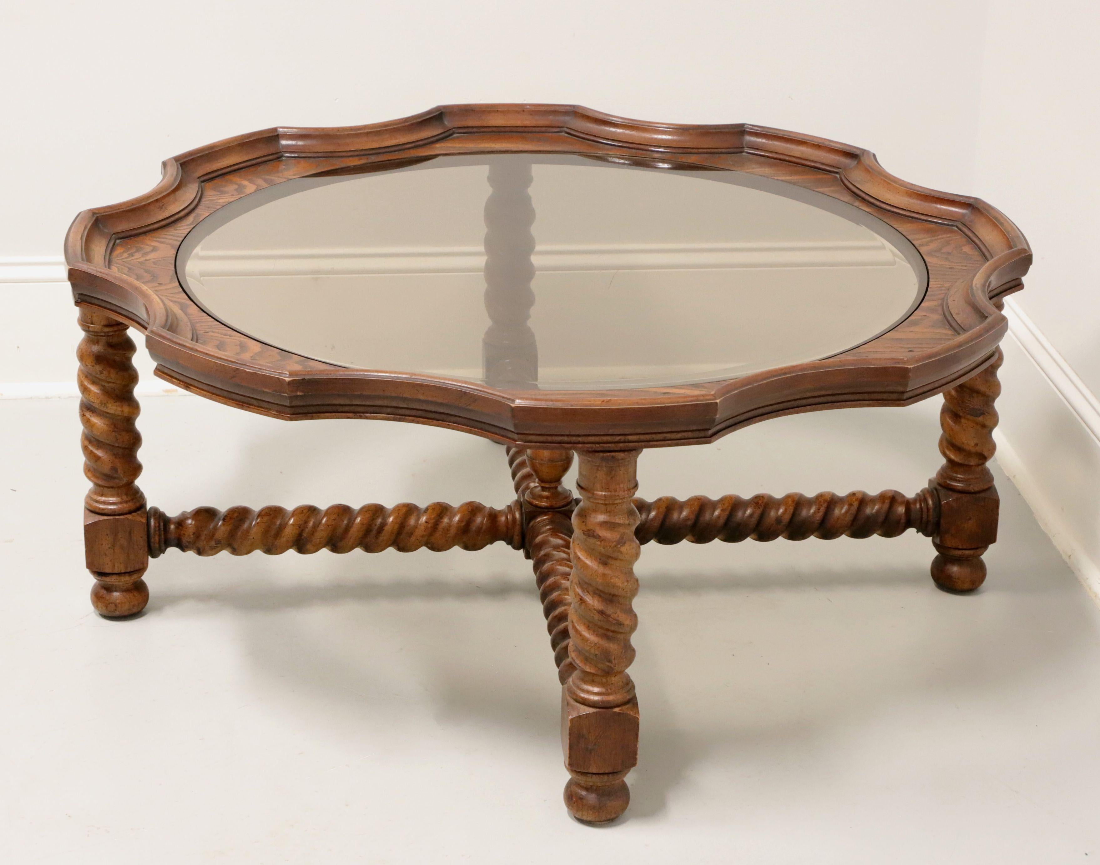 tiger table with glass top