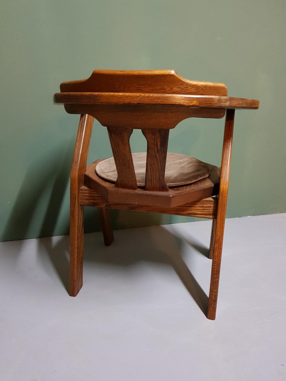 Chêne Chaise de bureau en chêne de la fin du 20e siècle en vente