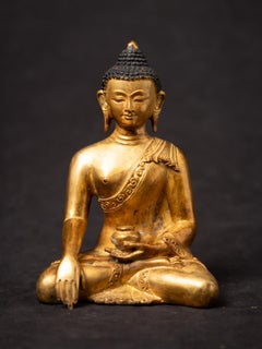 Late 20th century Old bronze Nepali Buddha statue from Nepal