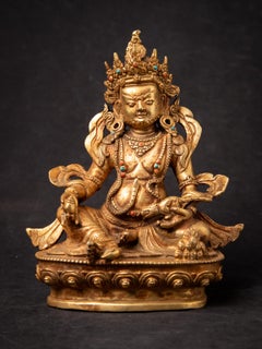 Late 20th century Old bronze Nepali Kuber statue from Nepal