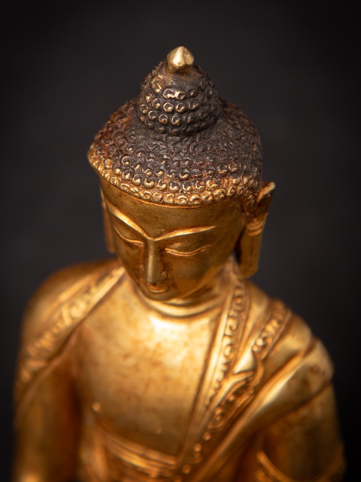Indien Fin du 20e siècle Statue de Bouddha de médecine népalais en bronze ancien du Népal en vente
