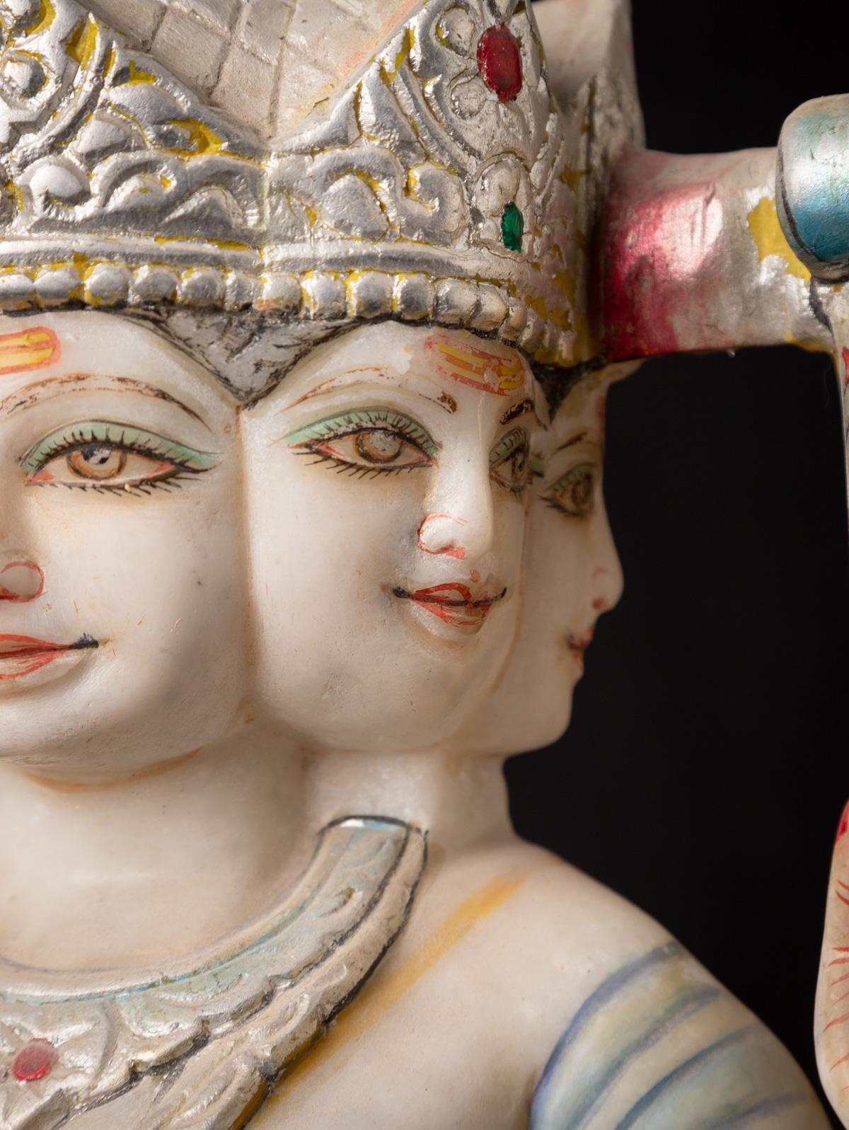 Late 20th century Old marble Kartik statue For Sale 1