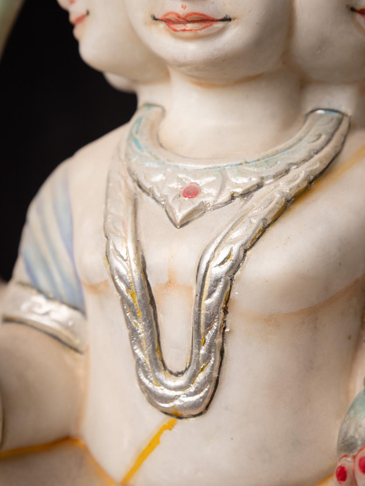 Late 20th century Old marble Kartik statue For Sale 2