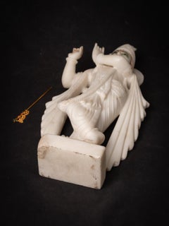 Late 20th century old marble Krishna statue from India  OriginalBuddhas