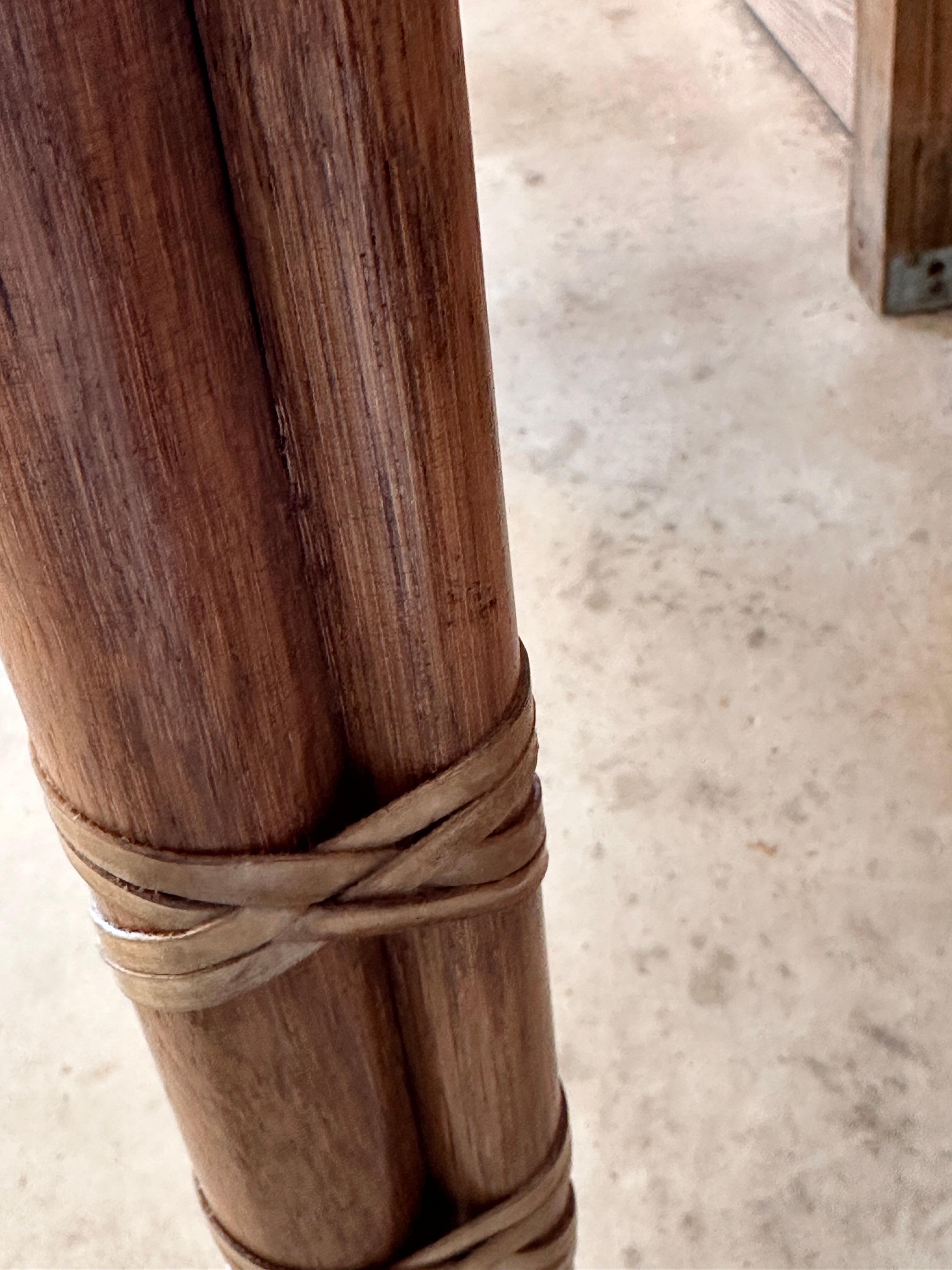 Organisches modernes Rattan-Kopfteil „Cracked Ice“ von McGuire aus dem späten 20. Jahrhundert im Angebot 7