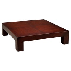 Organischer moderner Karl Springer Couchtisch im späten 20. Jahrhundert aus geteiltem Bambus