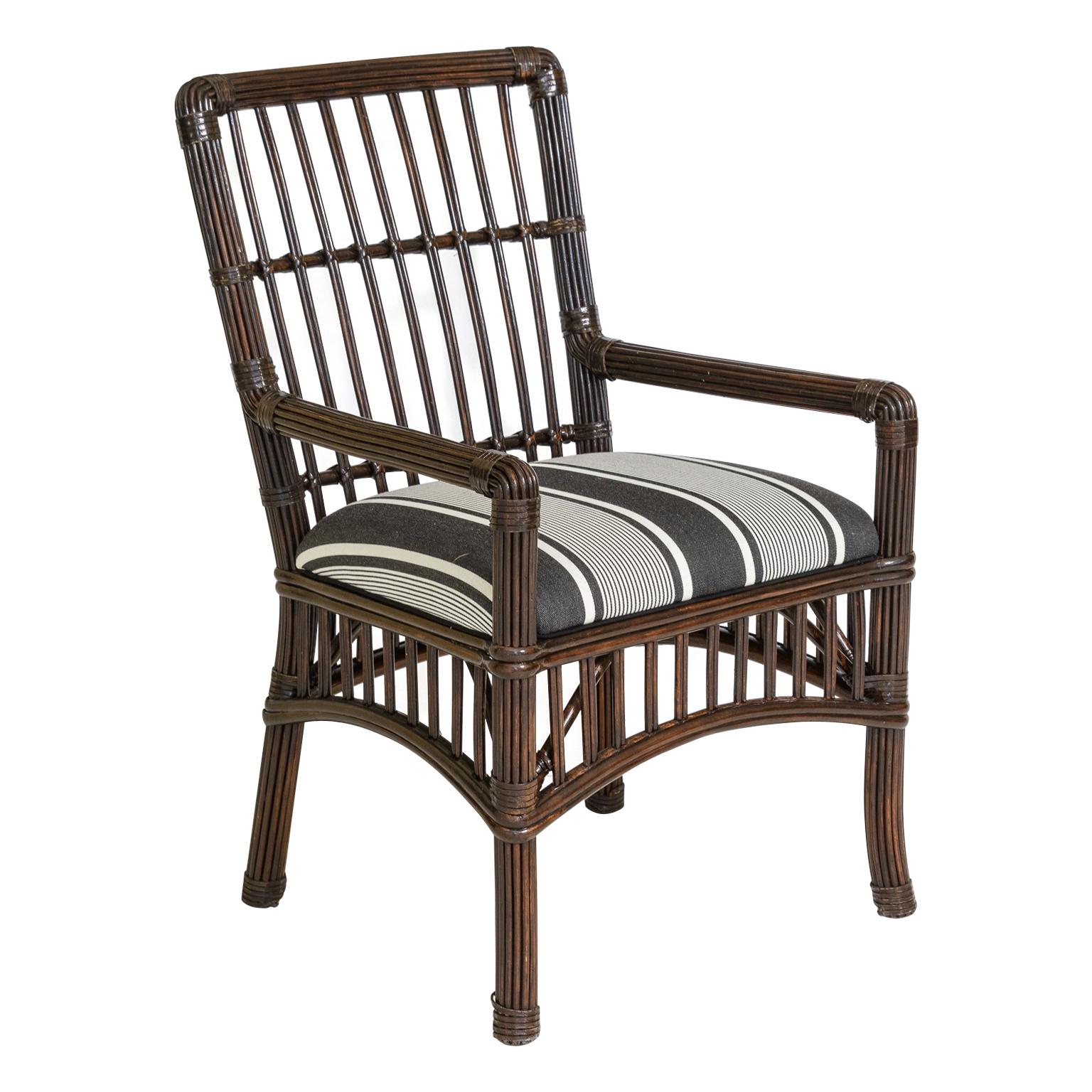 Néocolonial Fin du 20ème siècle Organic Modern Stick Rattan by Bielecky Brothers Set of 6 en vente