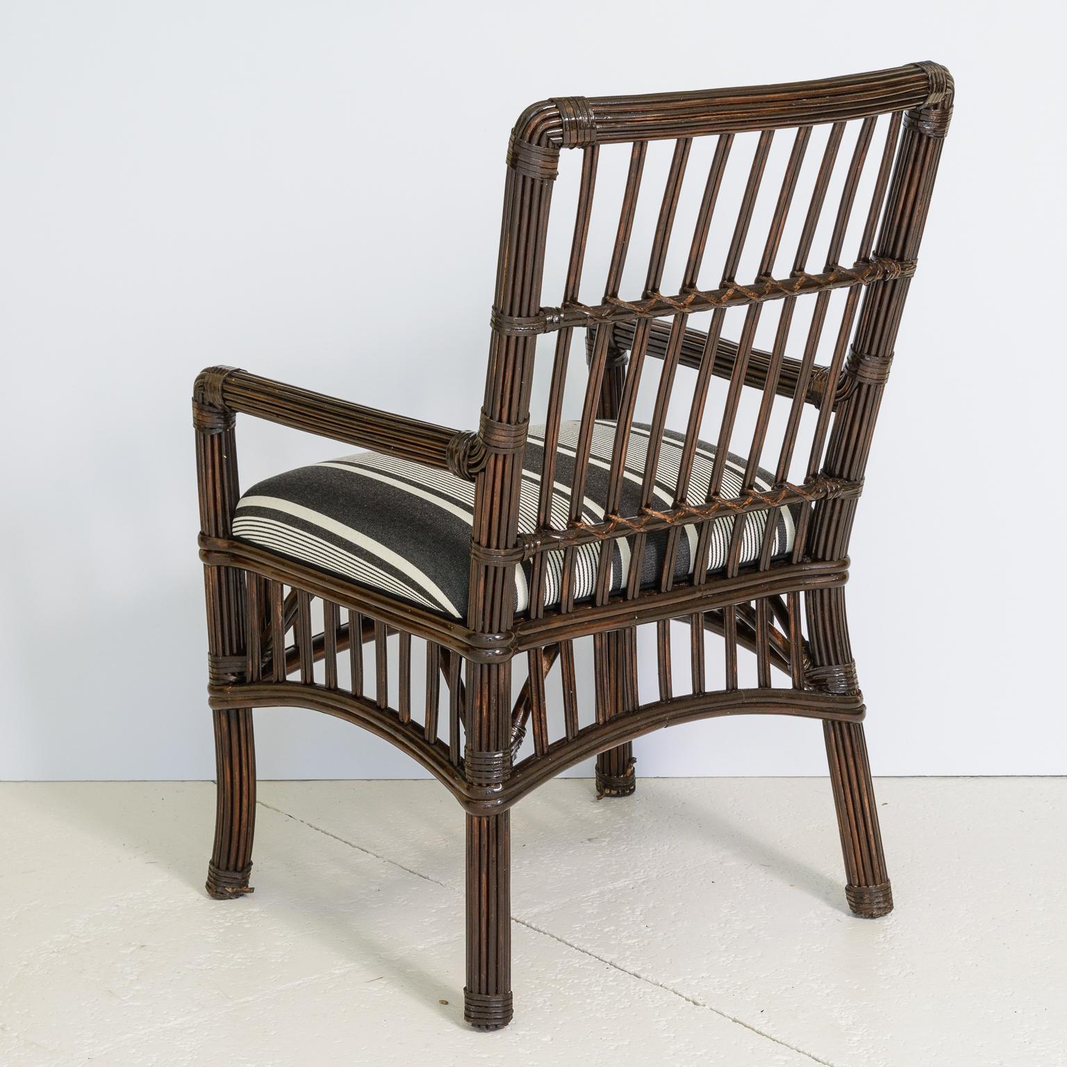Fait main Fin du 20ème siècle Organic Modern Stick Rattan by Bielecky Brothers Set of 6 en vente