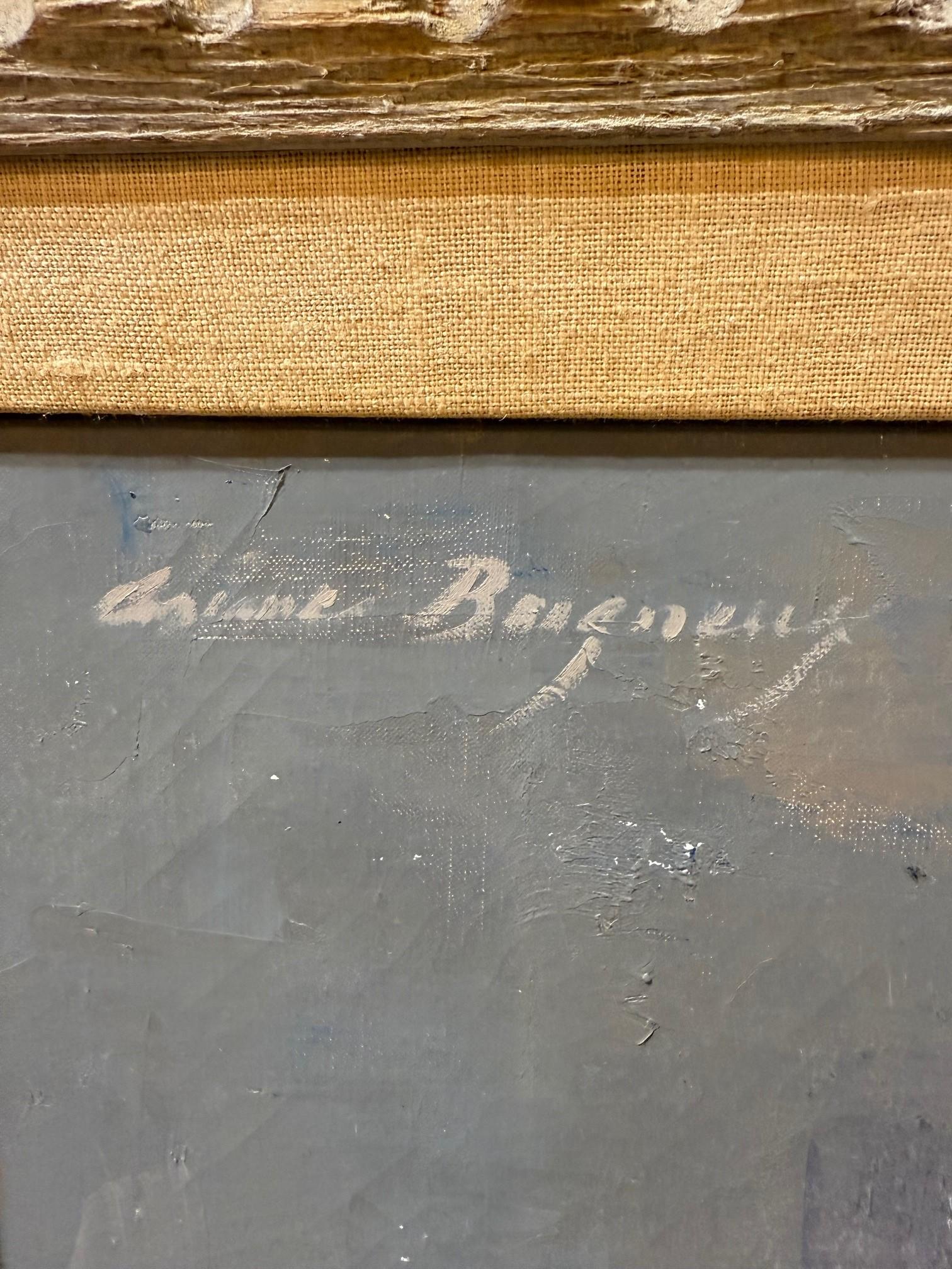 Ritratto originale olio su tela di Ariane Beigneux della fine del XX secolo in vendita 6