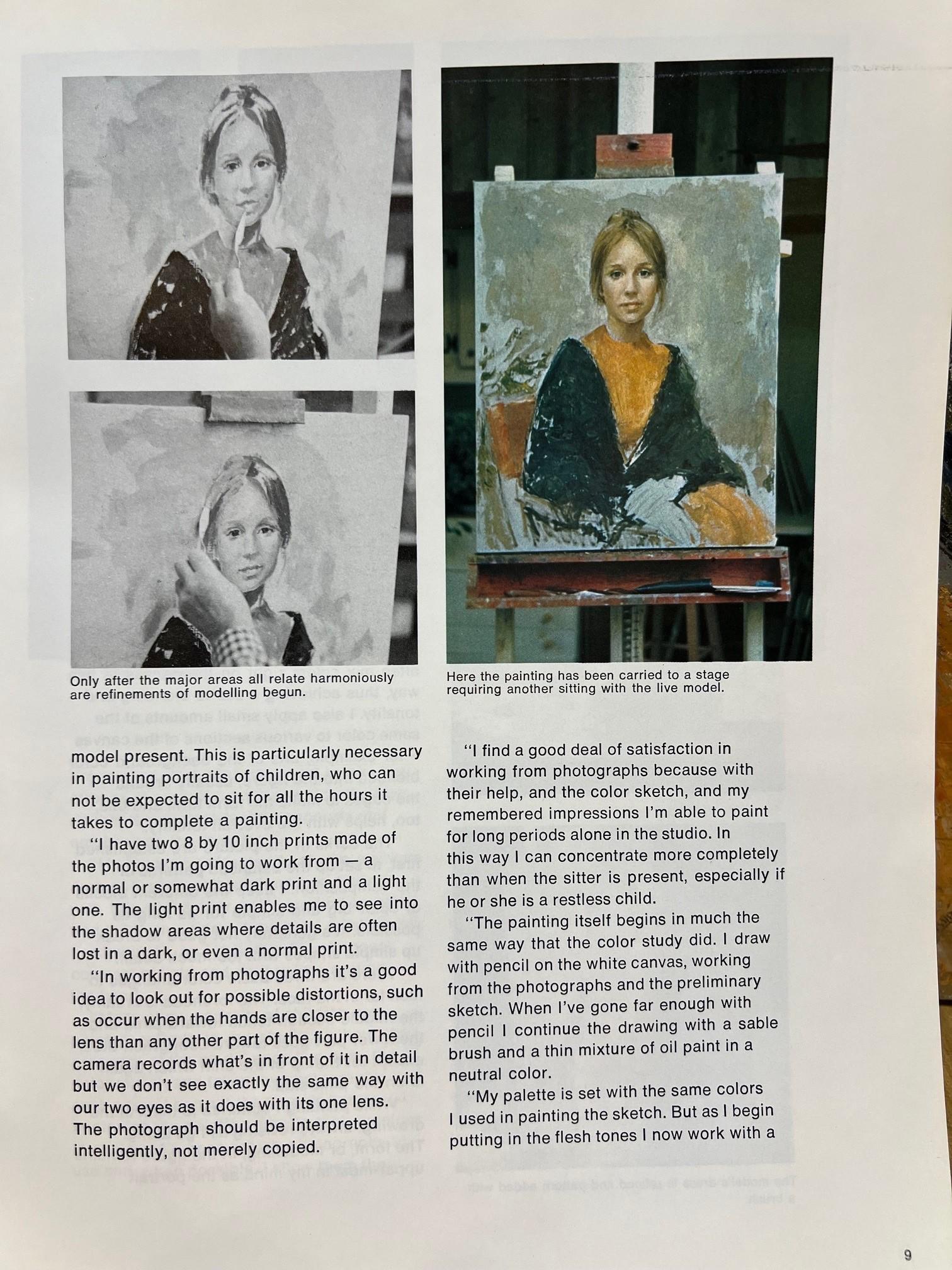 Originales Porträtgemälde in Öl auf Leinwand von Ariane Beigneux, spätes 20. Jahrhundert im Angebot 13
