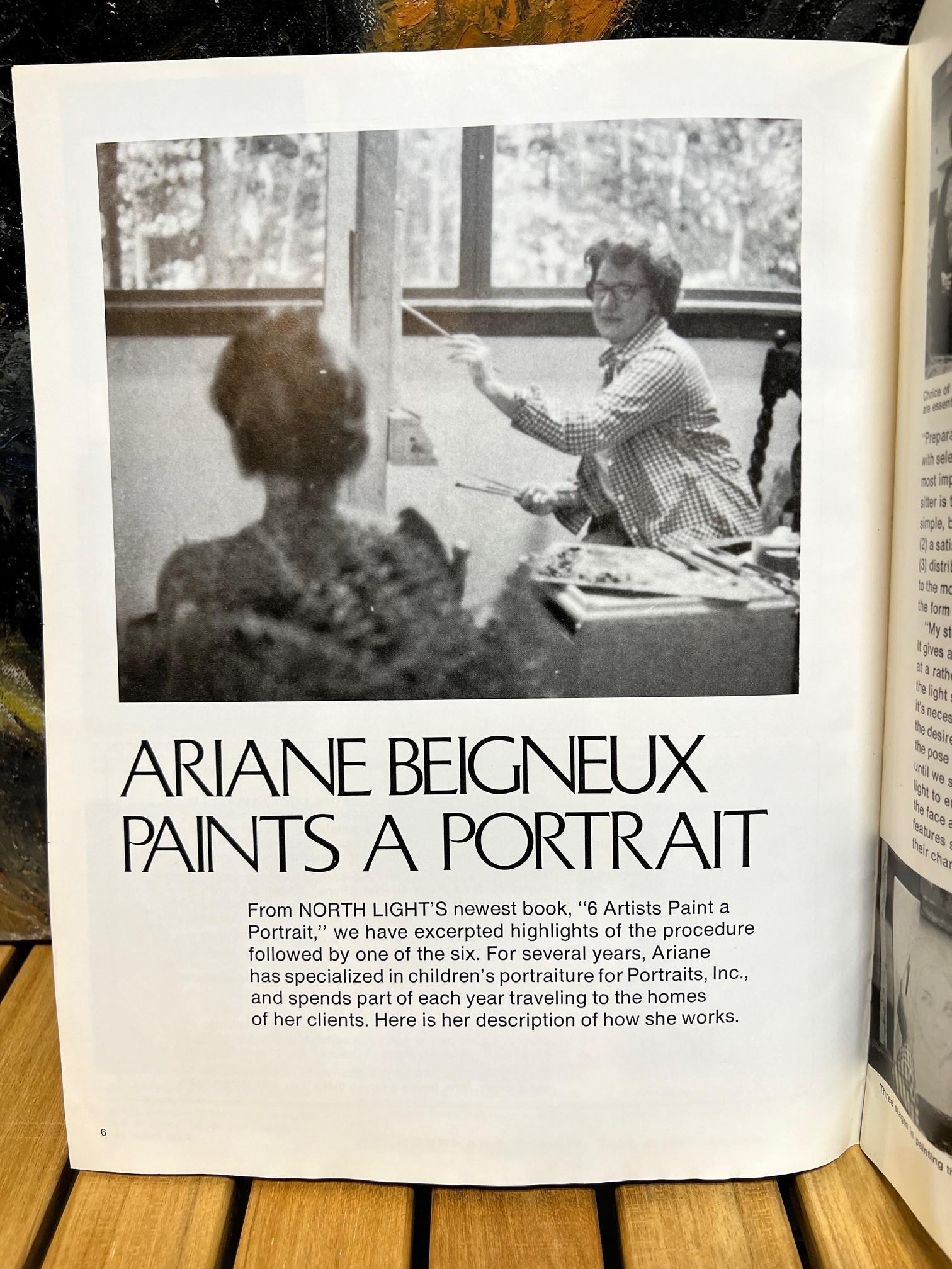 Originales Porträtgemälde in Öl auf Leinwand von Ariane Beigneux, spätes 20. Jahrhundert im Angebot 15