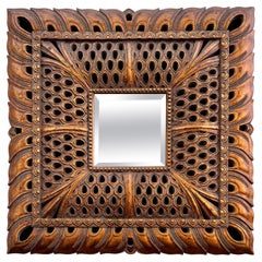 Late 20th Century Ornate Large Scale Resin Mirror, Circa 1990s