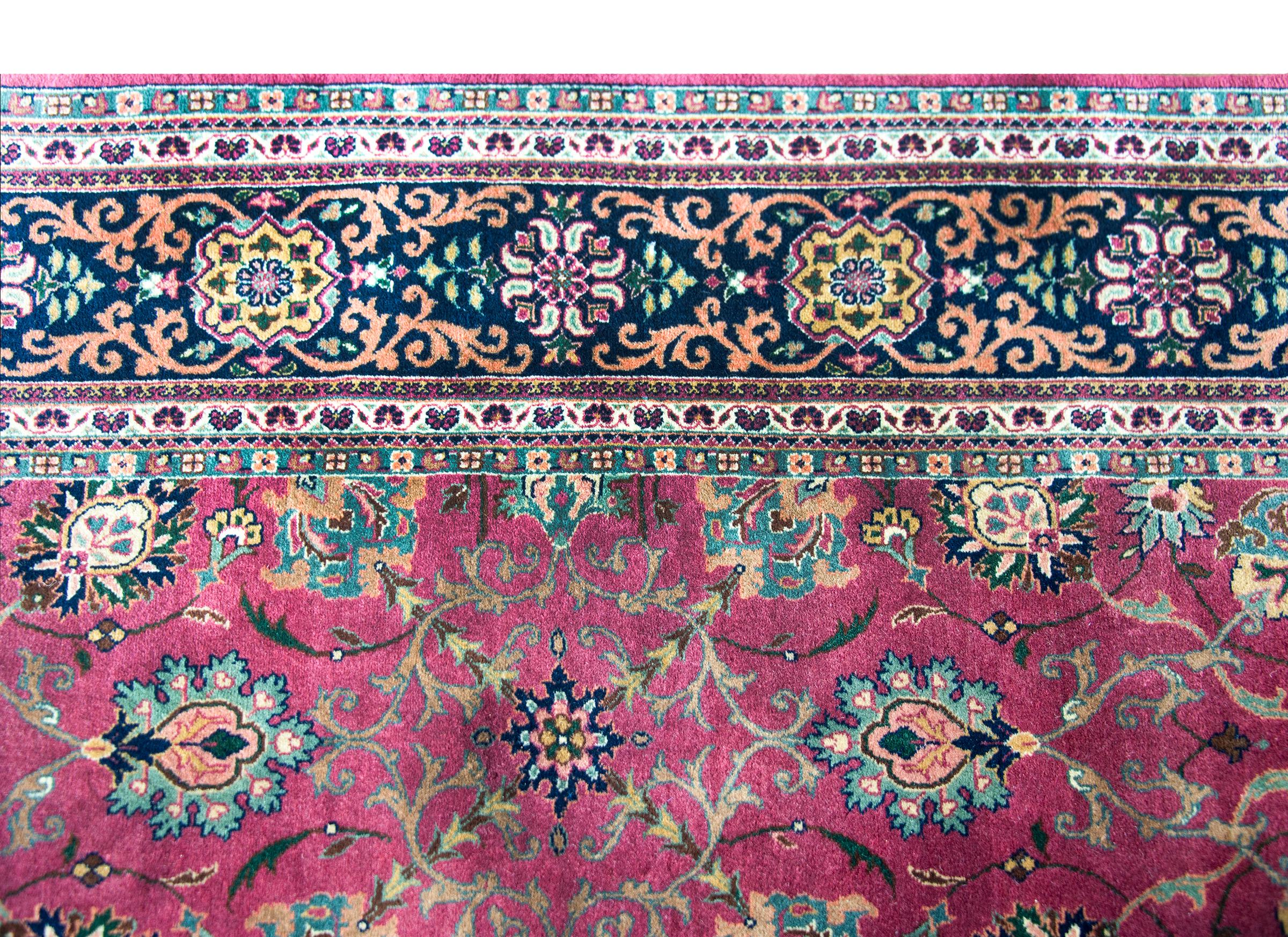 Late 20th Century Pakistani Tabriz Rug For Sale 7