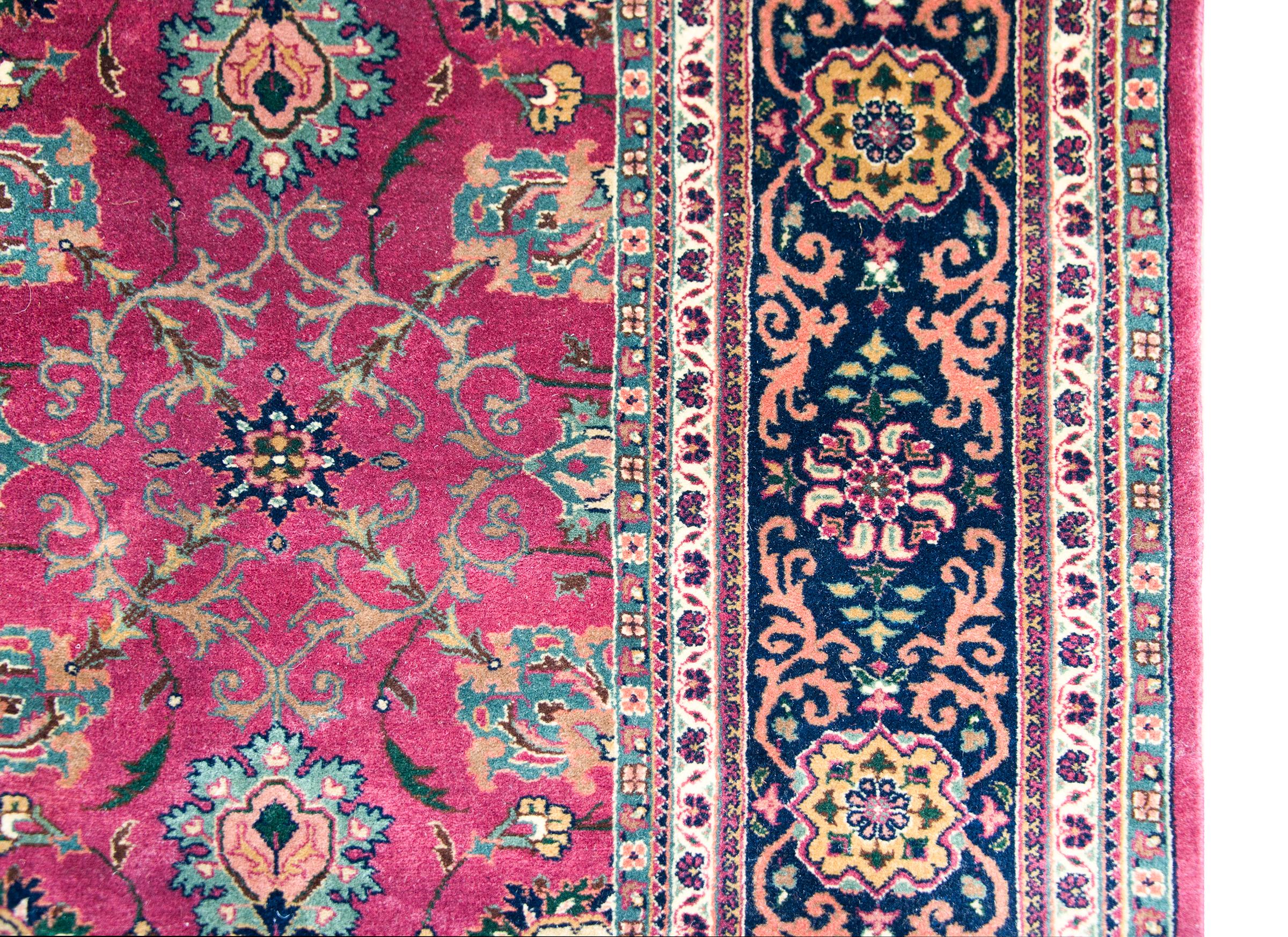 Wool Late 20th Century Pakistani Tabriz Rug For Sale