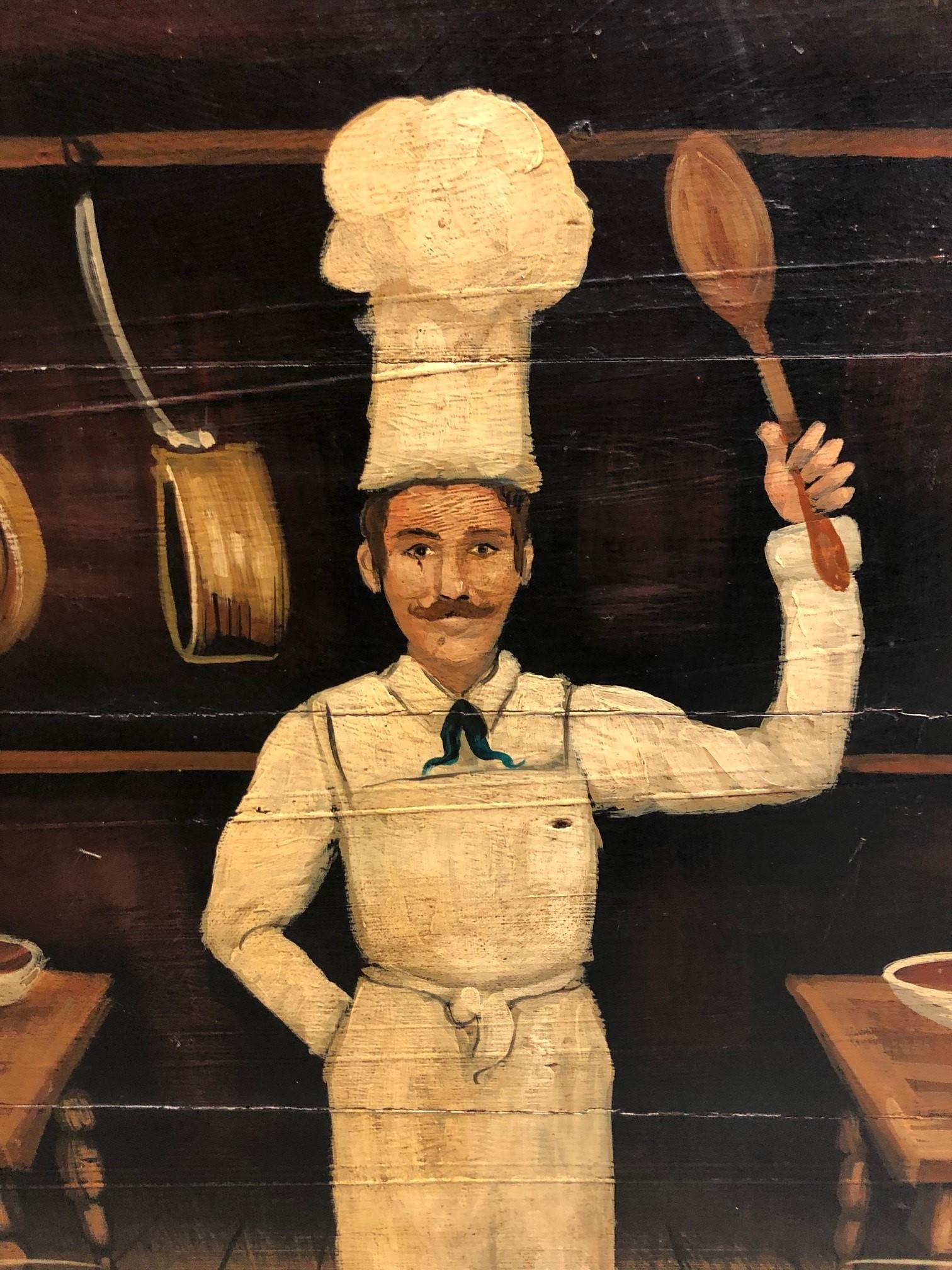 Anglais Panneaux de patine d'atelier de pâtisserie de la fin du XXe siècle - Pièces et pâtes en vente
