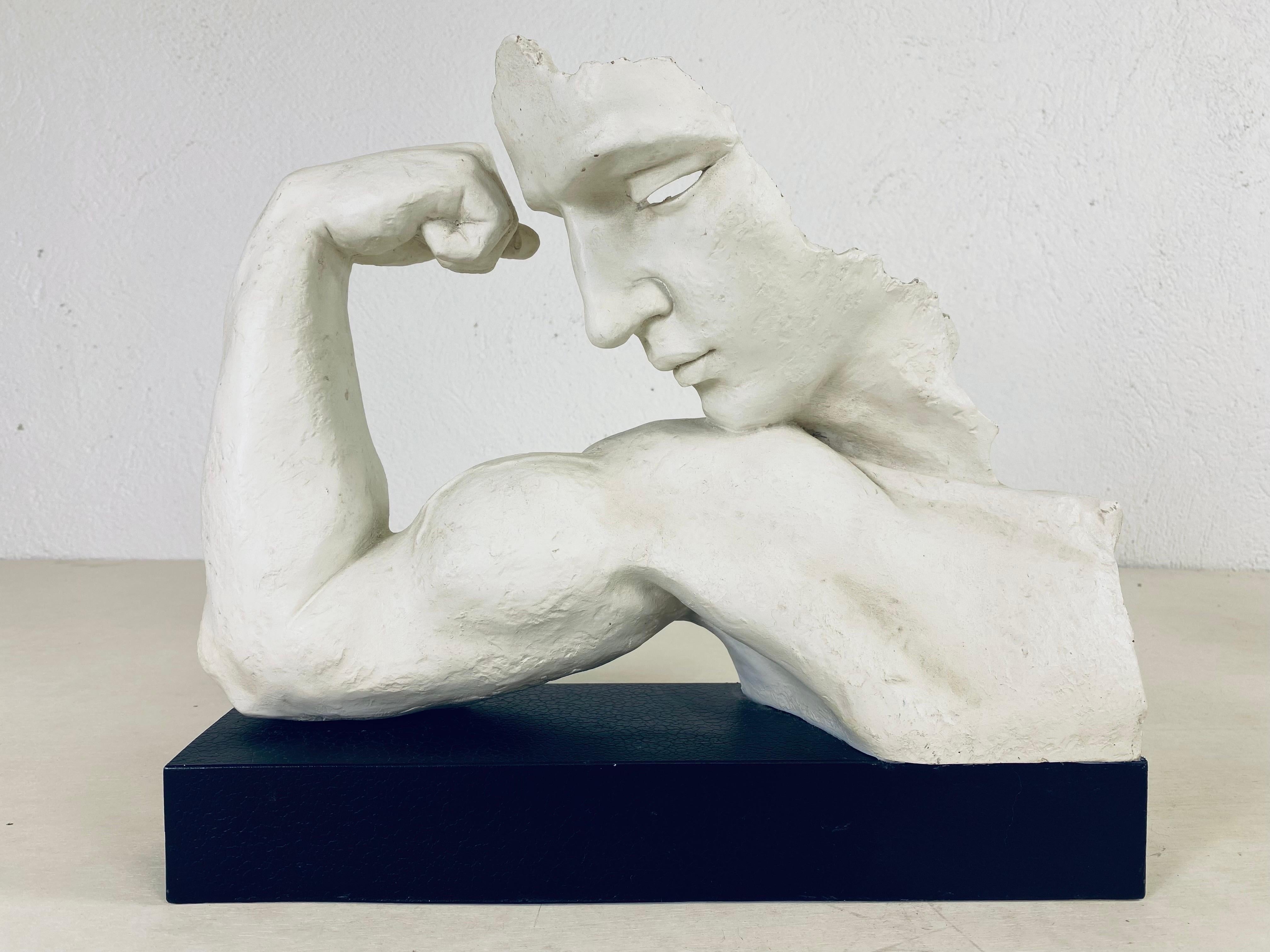 Late 20th century plaster mill figural sculpture 2