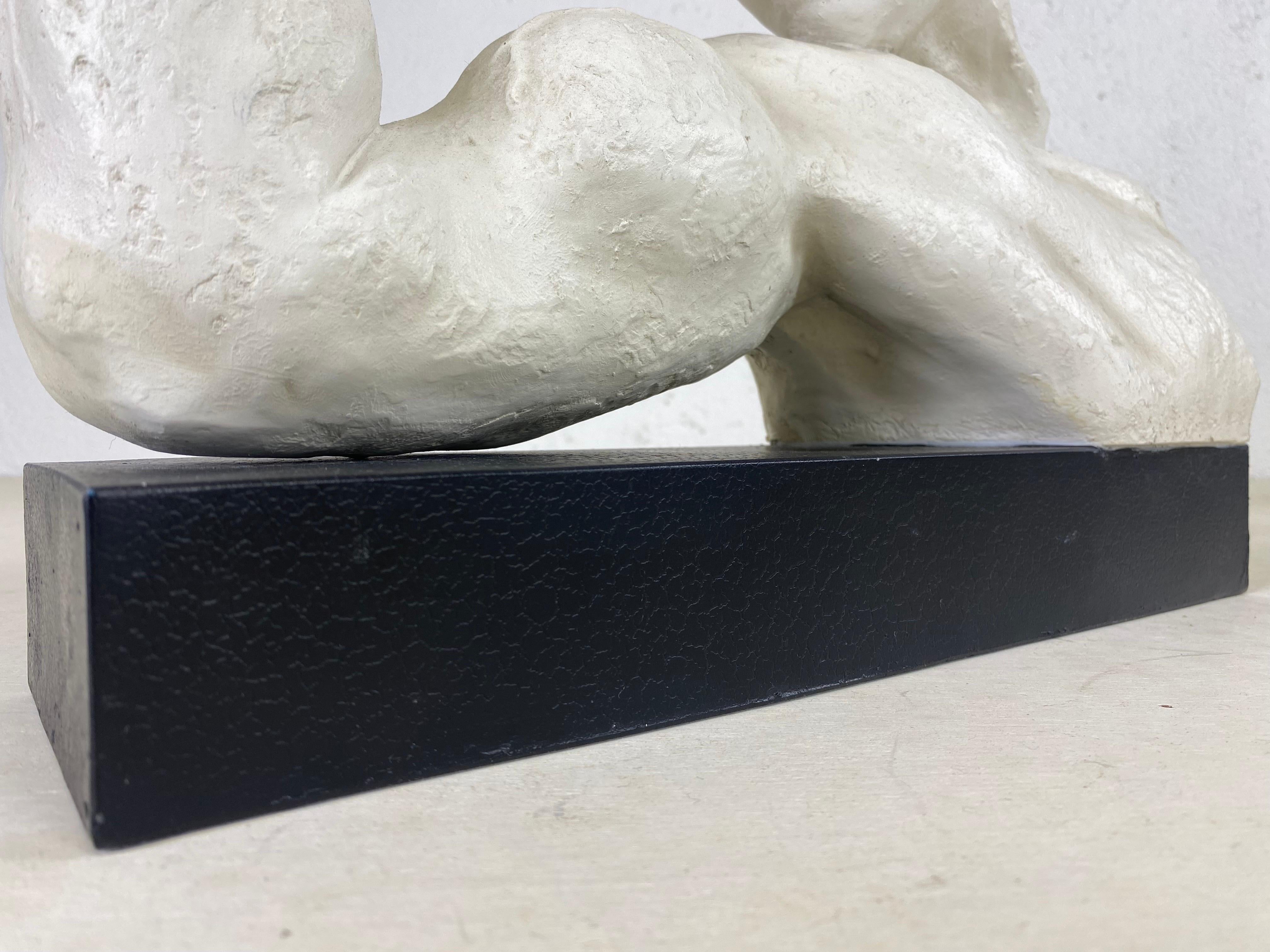 Late 20th century plaster mill figural sculpture 1