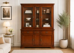Late 20th Century Polish Classical Display Cabinet in Brown
