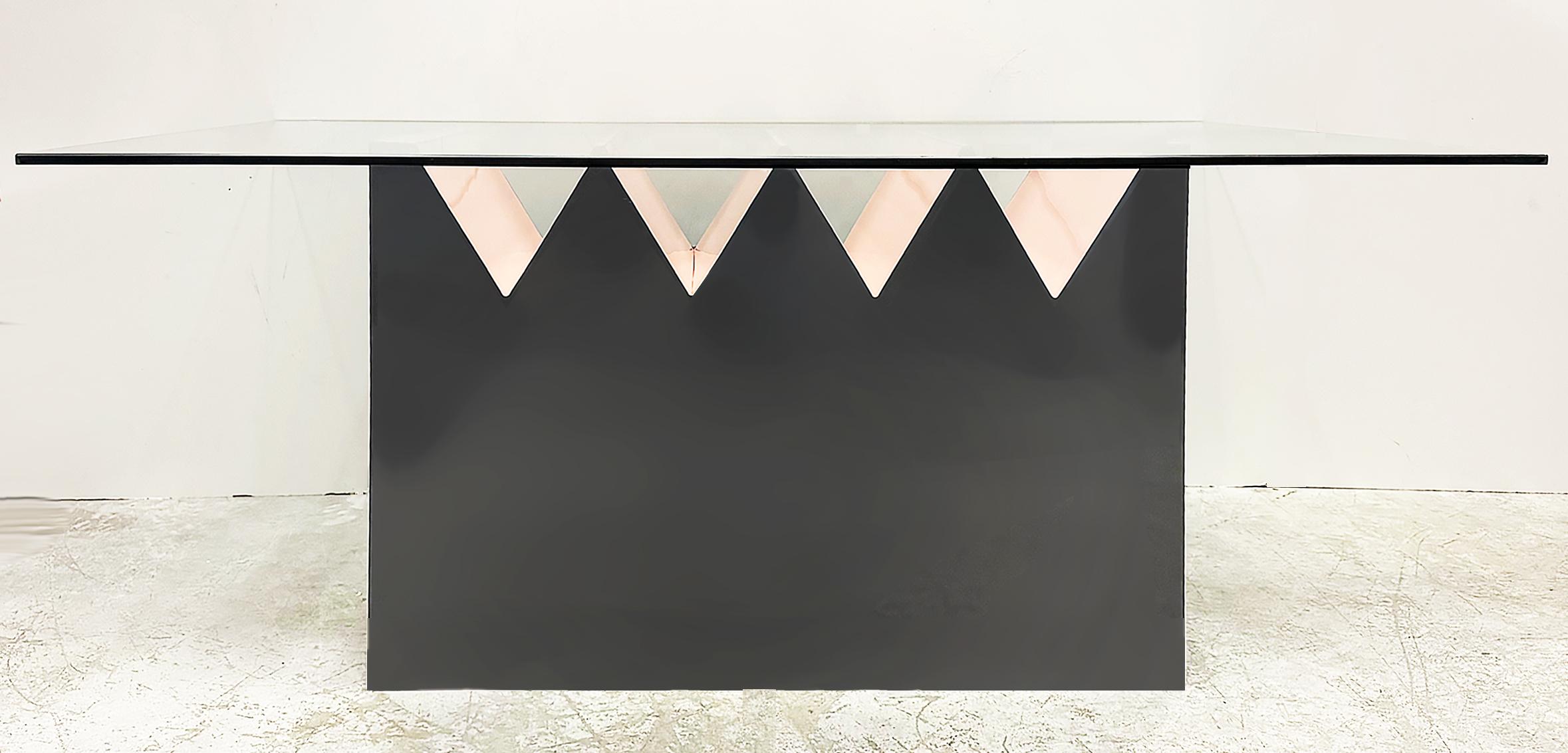 Late 20th Century Post Modern Memphis Style Dining Table For Sale 2