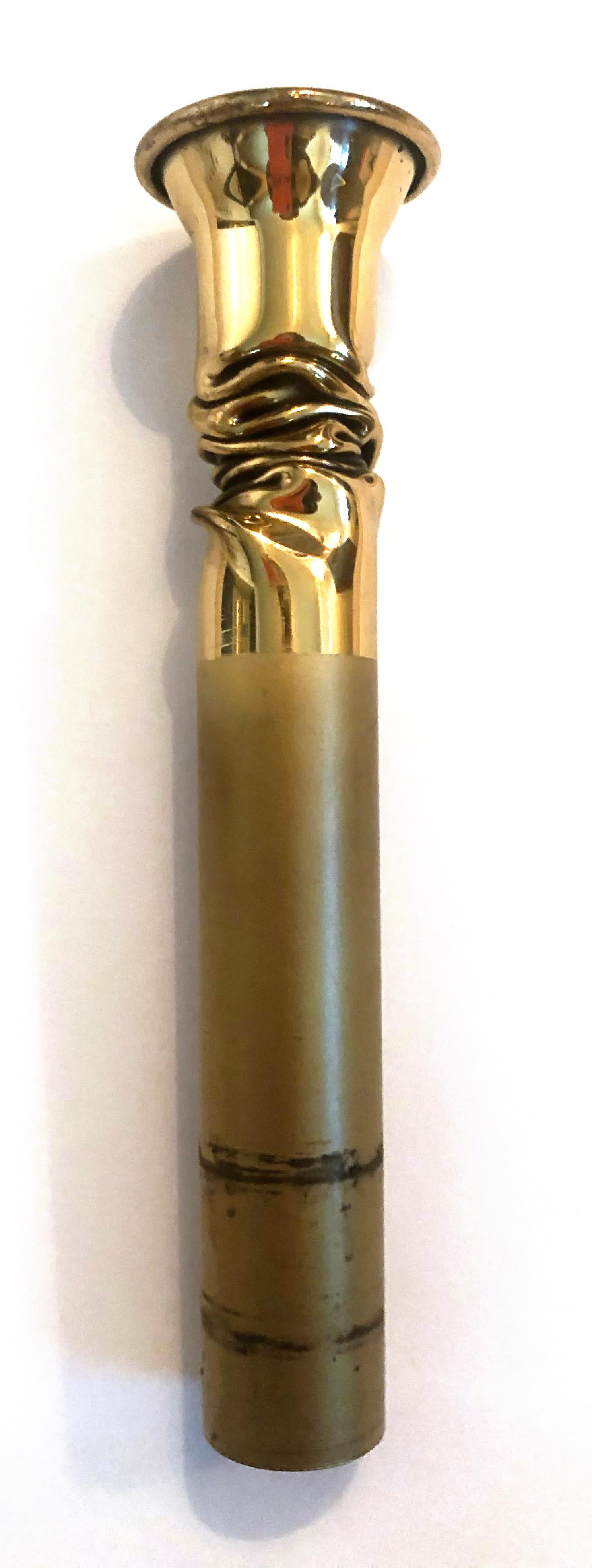 Late 20th Century Postmodern Black Steel Ribbon Candleholder 8