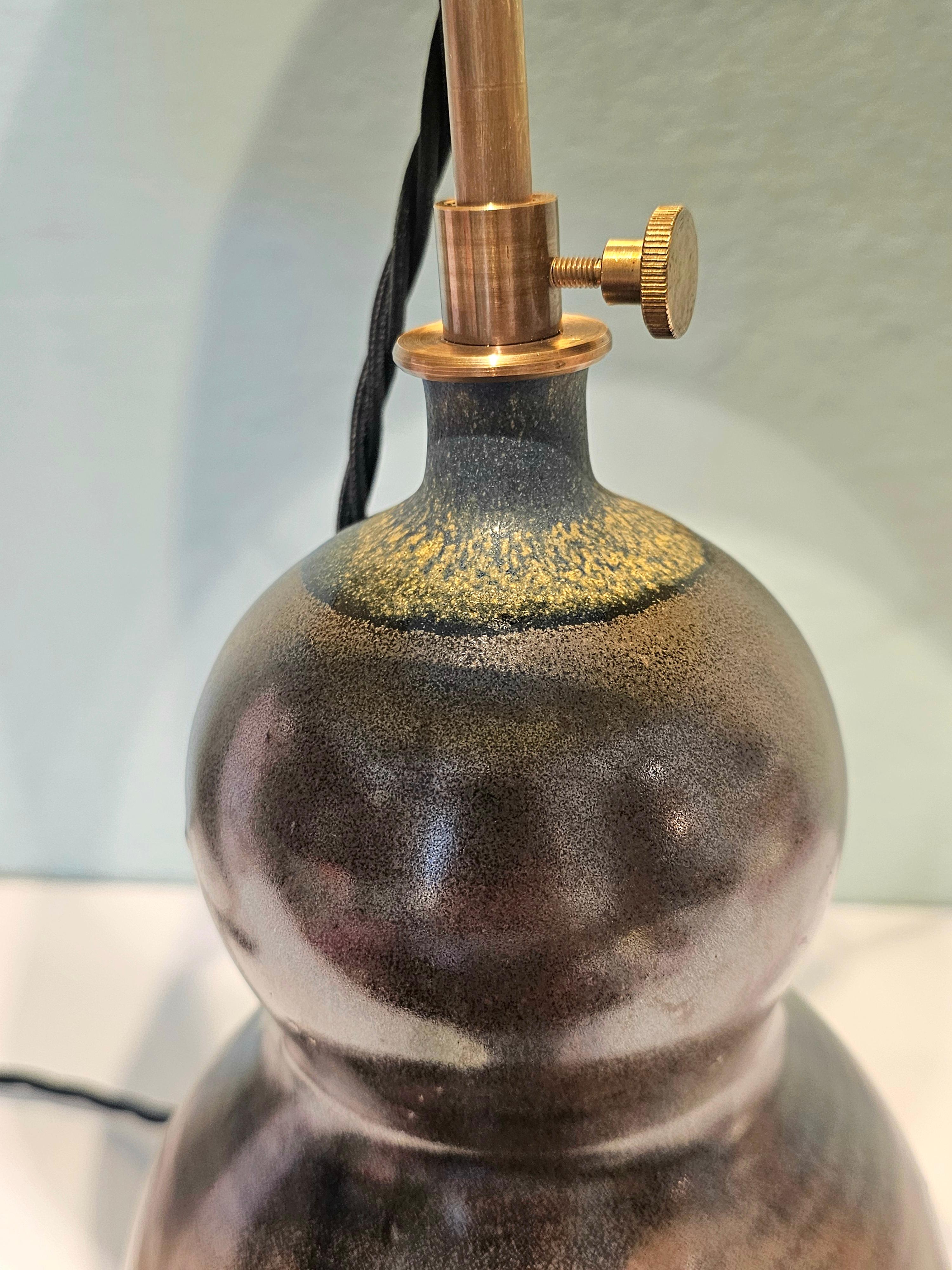 Allemand Lampe de table en poterie de la fin du XXe siècle Horst Kerstan Allemagne