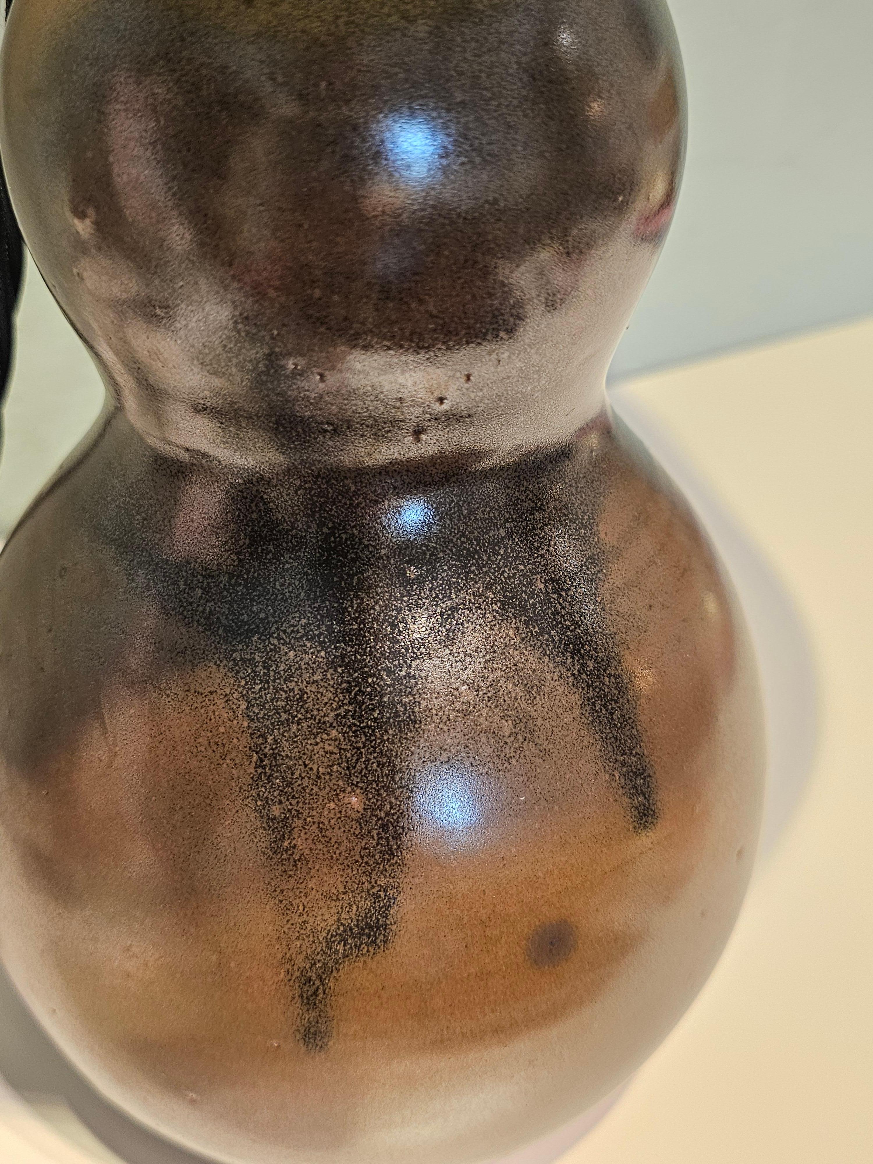 Fait main Lampe de table en poterie de la fin du XXe siècle Horst Kerstan Allemagne
