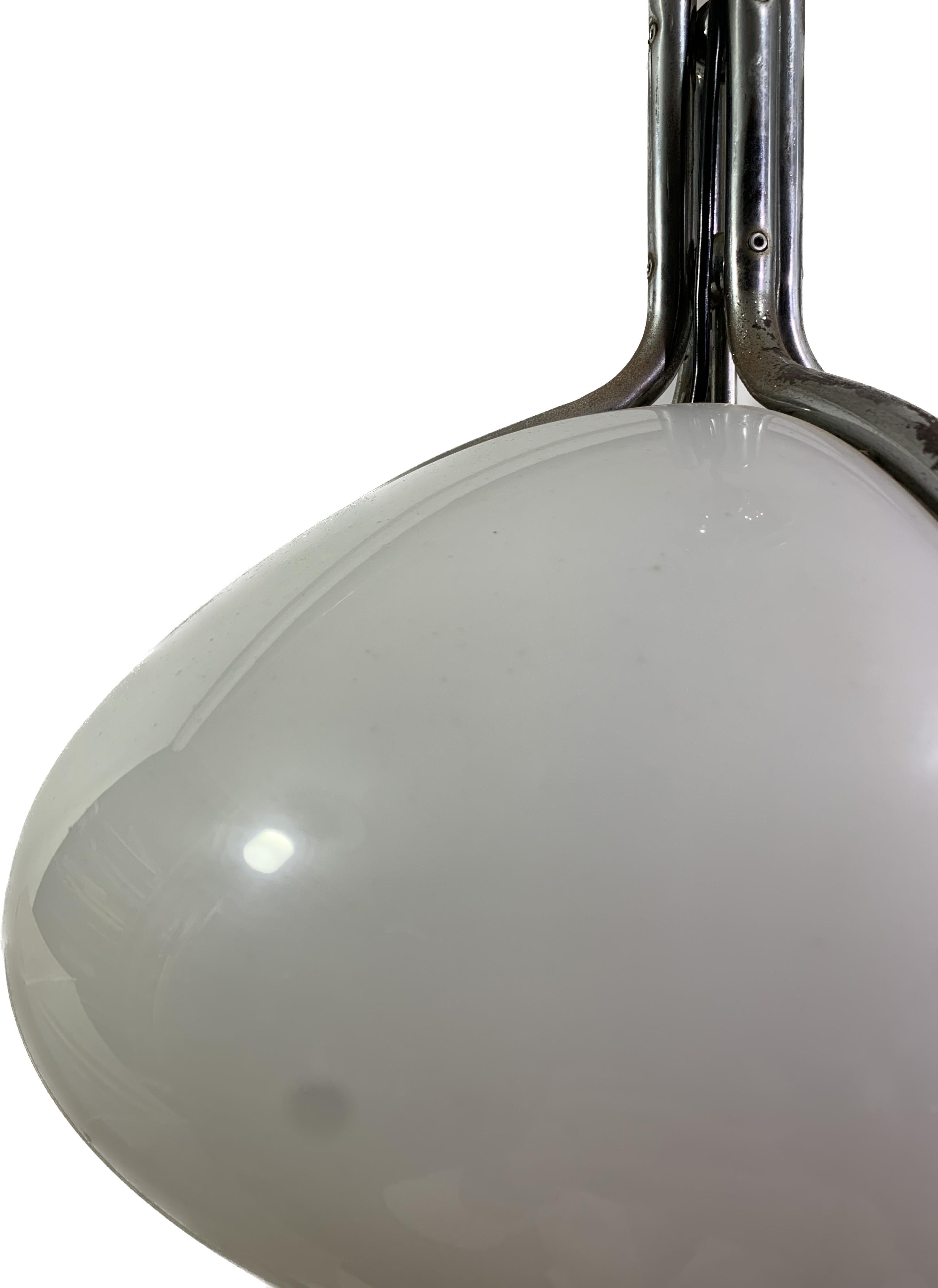 Late 20th Century Quadrifoglio Pendant Light, White, by Gae Aulenti for Guzzini For Sale 2